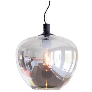 Lampa wisząca Bellissimo 4200570-4505 By Rydens 1xE27 8W Szkło Szary dym