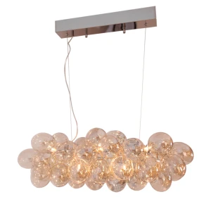 Lampa wisząca Gross 4200880-5503 By Rydens 8xG9 40W Metal/Szkło Bursztynowy