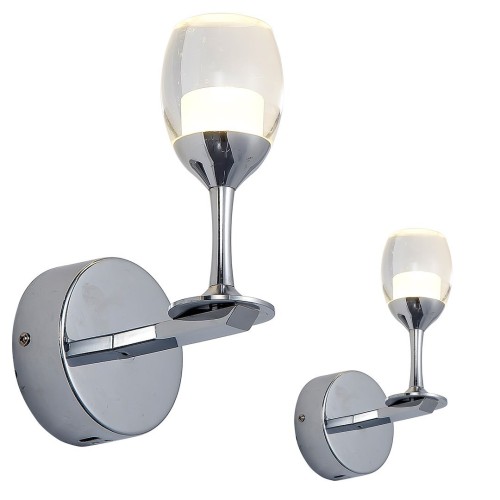 Lampa ścienna kinkiet COPPA ML307 Milagro 5W LED Metal + Akryl Chrom