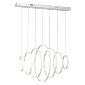 Lampa wisząca VERTIGO ML335 Milagro 96W LED Metal + Tworzywo Sztuczne Biały