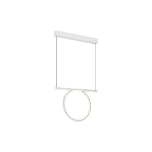 Lampa wisząca LOOP ML520 Milagro 20W Metal + Akryl Biały