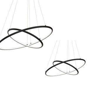 Lampa wisząca ORION ML508 Milagro 53W LED Metal + Akryl Czarny