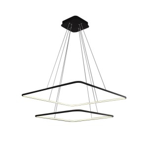 Lampa wisząca NIX ML518 Milagro 50W LED Metal + Akryl Czarny