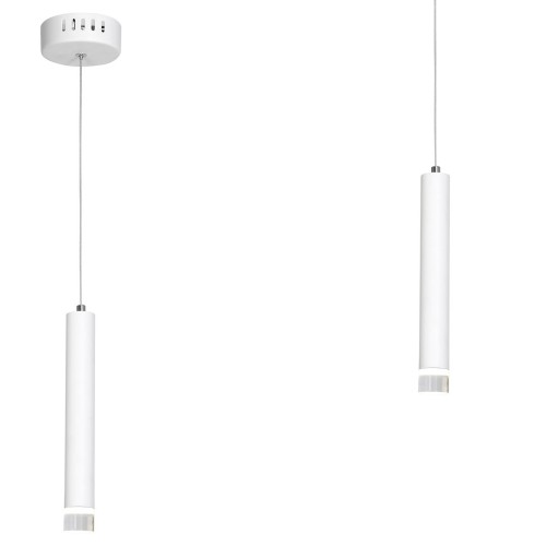 Lampa wisząca ALBA ML188 Milagro 5W LED Metal + Akryl Biały