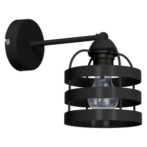 Lampa ścienna kinkiet LARS MLP797 Milagro 1xE27 60W Metal Czarny