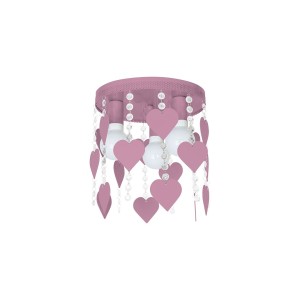 Lampa wisząca sufitowa CORAZON MLP1149 Milagro 3xE27 60W Metal + Kryształ Różowy