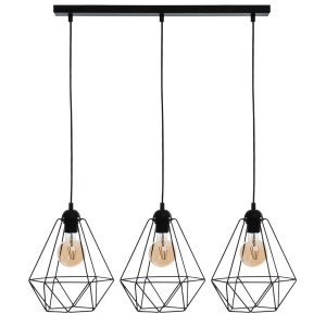 Lampa wisząca BASKET MLP7215 Milagro 3xE27 60W Metal Czarny