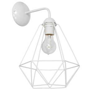 Lampa ścienna kinkiet BASKET MLP7211 Milagro 1xE27 60W Metal Biały