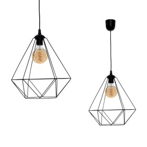 Lampa wisząca BASKET MLP7214 Milagro 1xE27 60W Metal Czarny