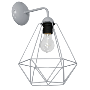 Lampa ścienna kinkiet BASKET MLP7207 Milagro 1xE27 60W Metal Szary