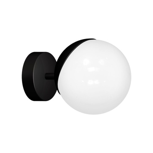 Lampa ścienna kinkiet SFERA MLP8854 Milagro 1xE14 40W Metal + Szkło Czarny