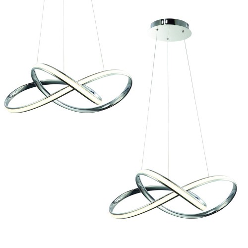 Lampa wisząca CAPPIO ML3806 Milagro 36W LED Metal + Tworzywo Sztuczne Chrom