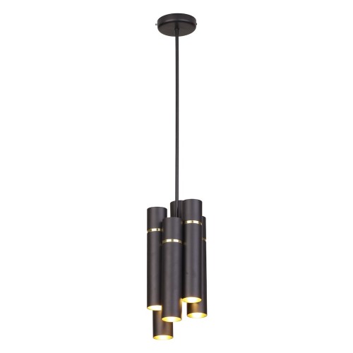 Lampa wisząca MZ5004 Milagro 12xE14 max 40W Mosiądz Czarny / Złoty