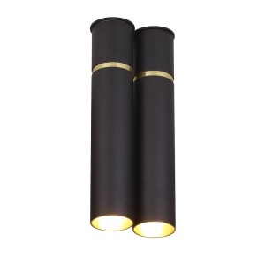 Lampa wisząca MZ5006 Milagro 2xE14 max 40W Mosiądz Czarny / Złoty
