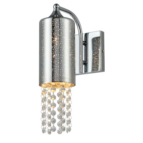 Lampa ścienna kinkiet MOONLIGHT ML4362 Milagro 1xE14 40W Metal + Akryl Chrom