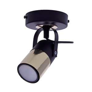 Lampa ścienna kinkiet WILSON MLP4850 Milagro 1xGU10 Metal Czerń / Mosiądz