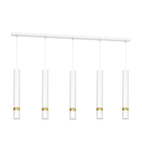 Lampa wisząca JOKER MLP6122 Milagro 5xGU10 Metal Biel / Złoto