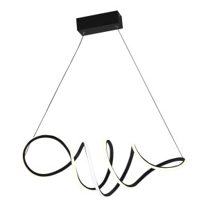 Lampa wisząca WISZĄCE LED ML5756 Milagro 56W LED Metal + Tworzywo Sztuczne Czarny