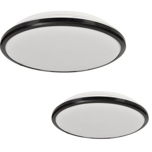 Lampa sufitowa plafon PLAFONIERY ML6404 Milagro 24W LED Metal + Tworzywo Sztuczne Czarny