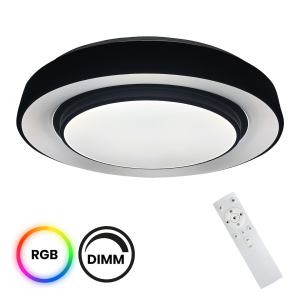 Lampa sufitowa plafon PLAFONIERY ML6406 Milagro 24W LED Tworzywo Sztuczne + Metal Czarny