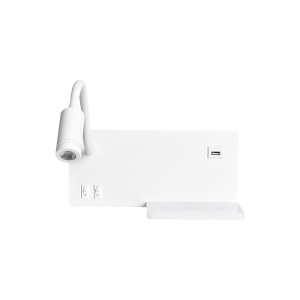 Lampa wisząca SHELF ML6343 Milagro 4W LED. 5W LED. 2W LED Metal + Akryl Biały