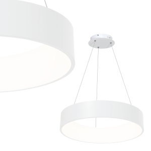 Lampa wisząca OHIO ML6357 Milagro 24W LED Metal + Akryl Biały