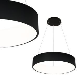 Lampa wisząca OHIO ML6358 Milagro 24W LED Metal + Akryl Czarny