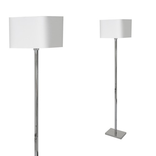 Lampa stojąca podłogowa NAPOLI ML6364 Milagro Metal + Tkanina Biel / Chrom