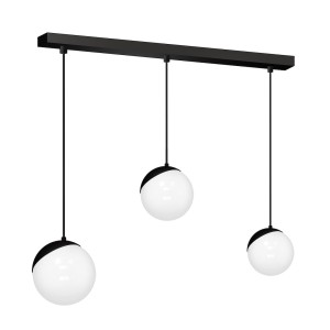 Lampa wisząca SFERA MLP7237 Milagro 3xE14 40W Metal + Szkło Czarny