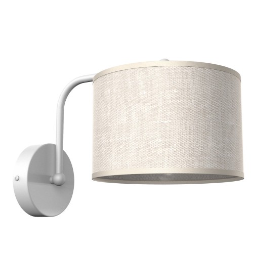 Lampa ścienna kinkiet LINO MLP7493 Milagro 1xE27 Metal + Len Biel / Len