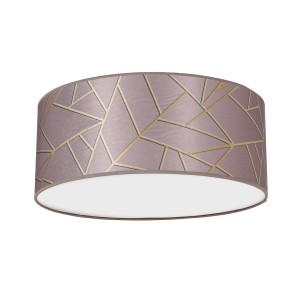 Lampa wisząca sufitowa ZIGGY MLP7585 Milagro 2xE27 Metal + Tkanina Złoto / Róż