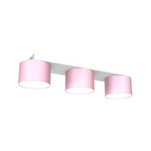 Lampa wisząca sufitowa DIXIE MLP7555 Milagro 3xGX53 Metal Różowy / Biały