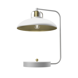 Lampa stojąca biurkowa FELIX MLP7706 Milagro 1xE27 Metal Biel / Złoto