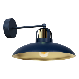 Lampa ścienna kinkiet FELIX MLP7712 Milagro 1xE27 Metal Granatowy / Złoty