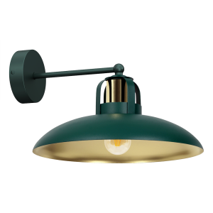 Lampa ścienna kinkiet FELIX MLP7707 Milagro 1xE27 Metal Zielony / Złoty