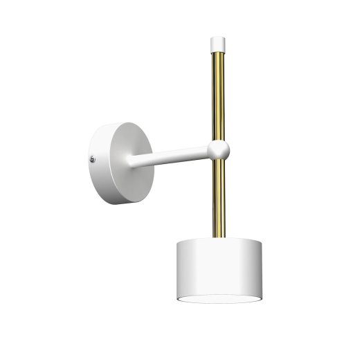 Lampa ścienna kinkiet ARENA MLP7753 Milagro 1xGX53 Metal Biel / Złoto
