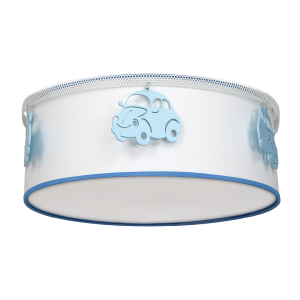 Lampa wisząca sufitowa NOWE DZIECIĘCE MLP8285 Milagro 2xE27 60W Metal + Drewno + Tworzywo Sztuczne Biały / Niebieski