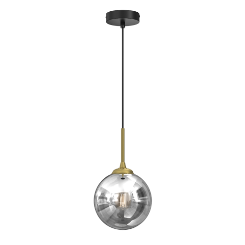 Lampa wisząca REFLEX MLP8413 Milagro 1xE14 40W Szkło + Metal + Plastik Czarny