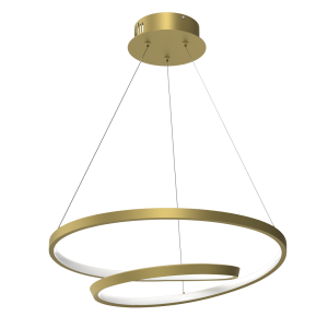 Lampa wisząca RO LU TE ML7950 Milagro 48W LED Metal + Tworzywo Sztuczne Złoty