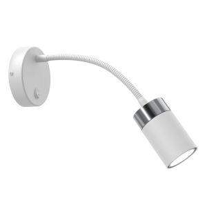 Lampa ścienna kinkiet JOKER FLEX MLP8533 Milagro 8W LED Metal + Plastik Biały/Chrom
