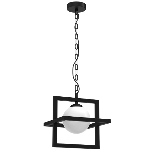 Lampa wisząca DIEGO MLP8568 Milagro 1xE14 max 40W Metal + Szkło Czarny
