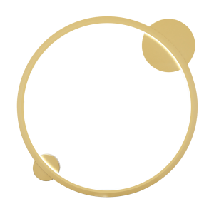 Lampa wisząca sufitowa SATURNO ML8859 Milagro 25W LED Aluminium + Tworzywo Sztuczne Złoty