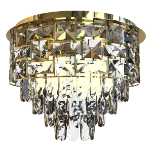 Lampa sufitowa plafon LUXURIA ML8884 Milagro 9xE14 40W Metal + Kryształ Złoty