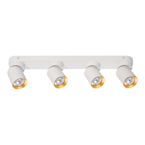 Lampa wisząca sufitowa ANDY ML9938 Milagro 4xGU10 Aluminium Biały / Złoty