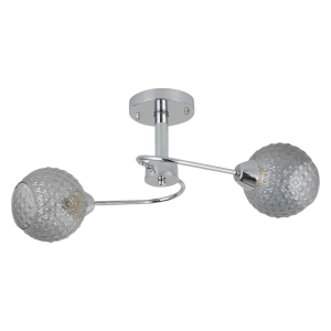 Lampa wisząca sufitowa OAKLAND ML9749 Milagro 2xE27 max 60W Metal + Szkło Chrom