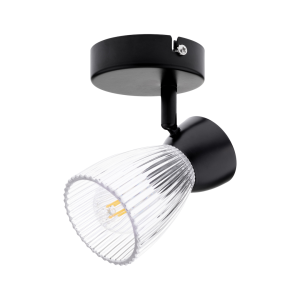 Lampa ścienna kinkiet BEST ML9970 Milagro 1xE14 max 40W Metal + Szkło Czarny