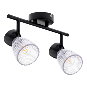 Lampa wisząca sufitowa BEST ML9971 Milagro 2xE14 max 40W Metal + Szkło Czarny