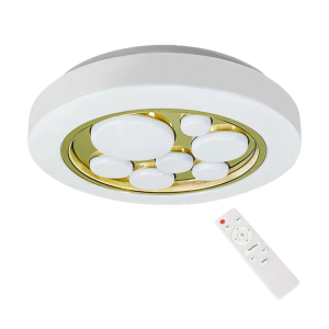 Lampa sufitowa plafon PLAFONIERY ML8128 Milagro 30W LED Tworzywo Sztuczne + Metal Biały / Złoty