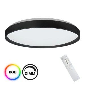 Lampa sufitowa plafon PLAFONIERY ML9965 Milagro 36W LED Tworzywo Sztuczne + Metal Czarny