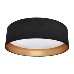 Lampa sufitowa plafon PLAFONIERY ML7070 Milagro 18W LED Tworzywo Sztuczne + Metal Czarny / Złoty